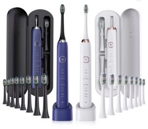 Sonic Electric Toothbrush Smart Ultrasonic Dental Teeth Whitening Rechargeable Adult Tooth Brush Sarmocare S100 With8 Brush Head