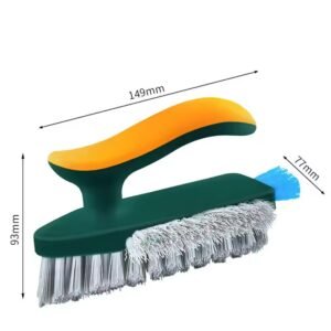 2PCS Multifunction Tile and Grout Cleaning Brush Corner Scrubber Tub Floor Brushes Portable Durable Gap 4 in 1 Cleaning Tools
