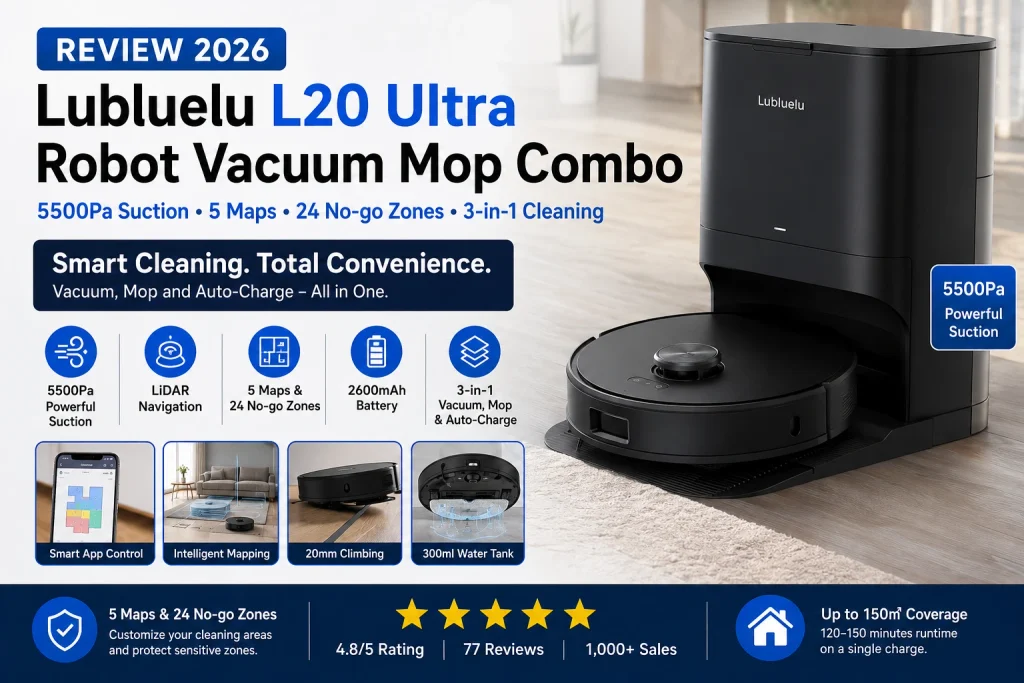 Lubluelu L20 Ultra Robot Vacuum and Mop Review