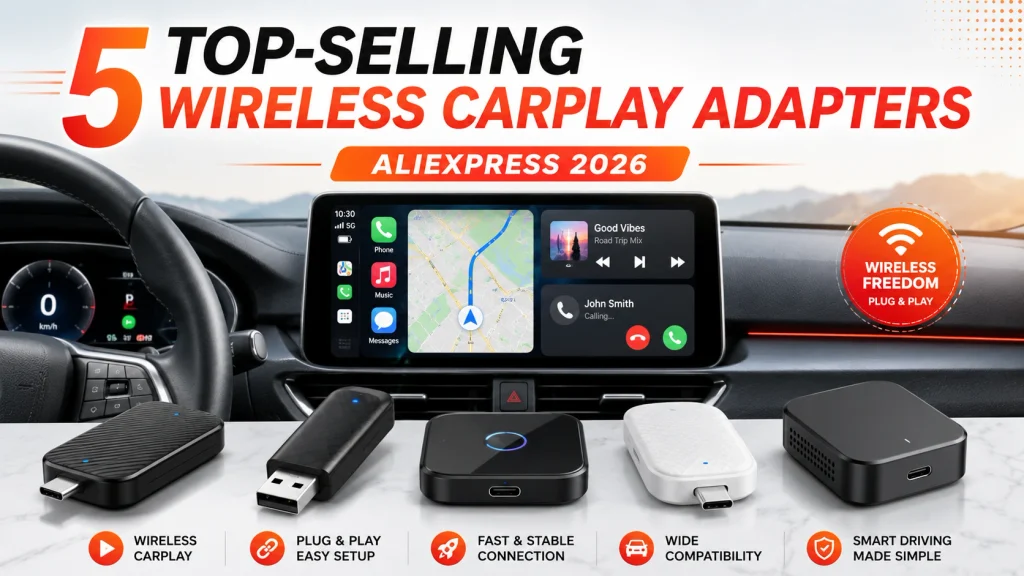 5 Top-Selling Wireless CarPlay Adapters on AliExpress in 2026