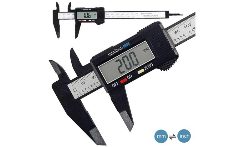 LCD electronic digital caliper measuring gauge with advertised 100mm and 150mm options