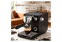 CAFOVO E120 semi-automatic espresso machine with OLED display