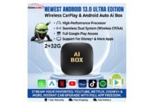 Kowankit Android 13 CarPlay AI Box USB adapter