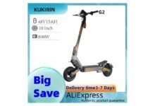KUKIRIN G2 800W foldable electric scooter with 10-inch tires